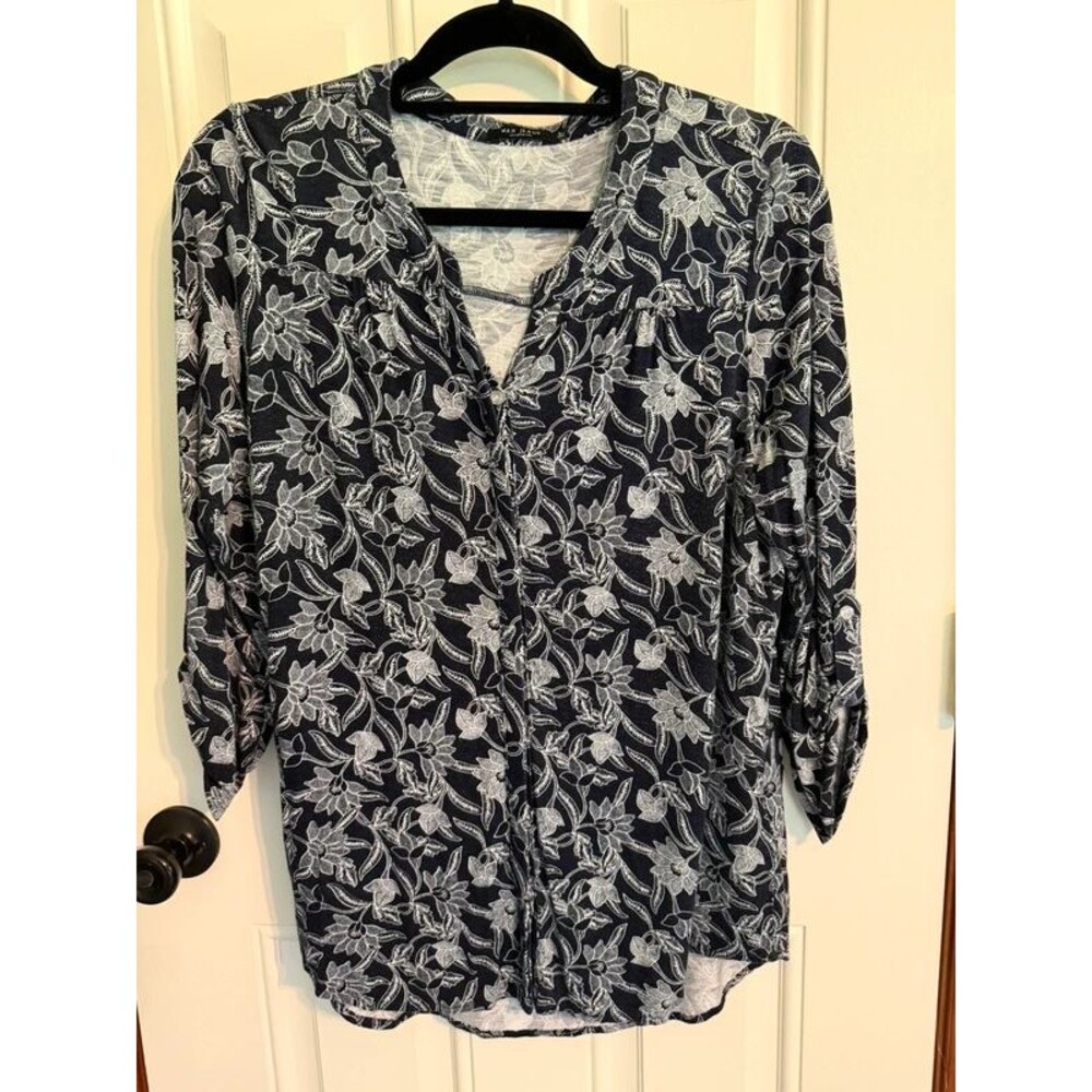 Max Studio 3/4 Sleeve Top L